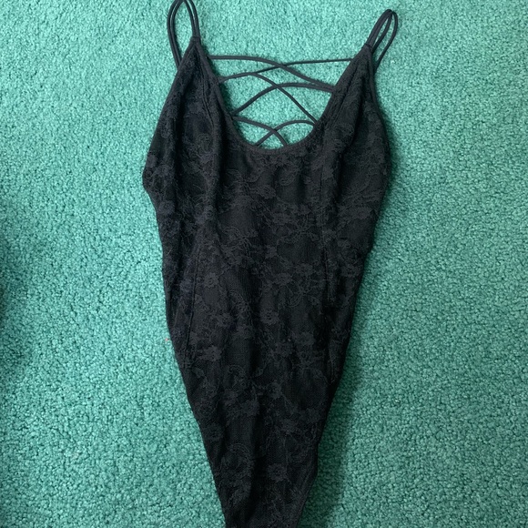 Forever 21 black lace bodysuit - Picture 1 of 5